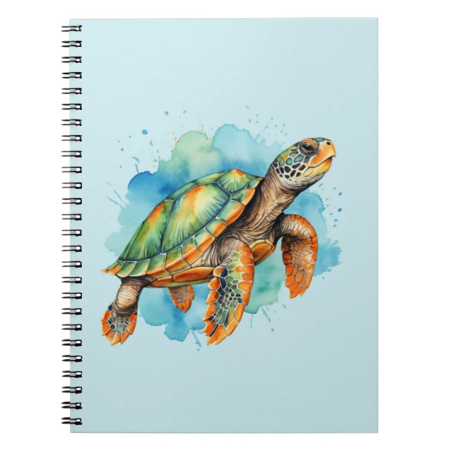 Niedliche Malerschildkröte Notizblock (Vorderseite)