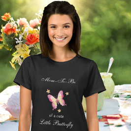 Niedliche Mama als rosa Schmetterling T-Shirt
