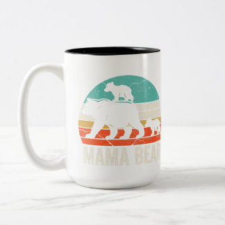 niedliche Mama Bären 2 Jungfrauen Mama Zwilling Ma Zweifarbige Tasse