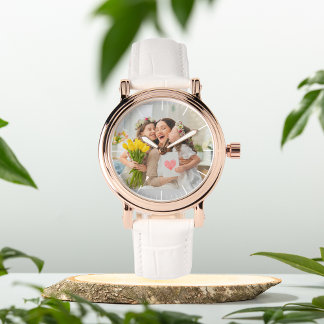 Niedliche Mama Hinzufügen Ihres Fotos eWatch Armbanduhr