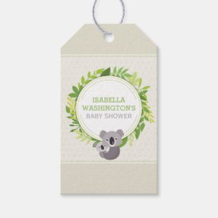 Niedliche Mama-Koala-u. Baby-Koala-Baby-Dusche Geschenkanhänger