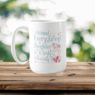 niedliche Mama-Tochter-Gedicht wird Monogramm hinz Kaffeetasse