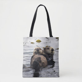 Niedliche Mama und Hochseefischerei Tasche