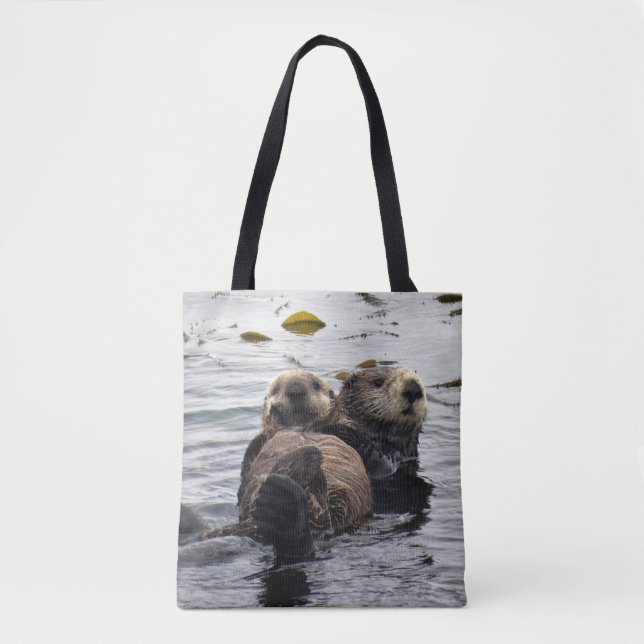 Niedliche Mama und Hochseefischerei Tasche (Vorderseite)