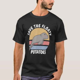 Niedliche Manatees Retro Geschenk Funny Gerettet D T-Shirt