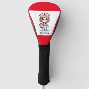 Niedliche Manga-Krankenschwester mit Blonde-Haar B Golf Headcover