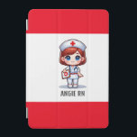 Niedliche Manga-Krankenschwester mit Red Hair Blue iPad Mini Hülle<br><div class="desc">Diese Tablette Mini-Abdeckung für Krankenschwestern verfügt über eine niedliche Manga-Krankenschwester mit rotem Haar und blauen Augen,  die eine Krankenschwester-Kappe trägt und mit einem Namen versehen ist,  um sie persönlich zu gestalten. Ideal für Krankenschwestern oder Krankenpfleger. Bild generiert mit KI.</div>