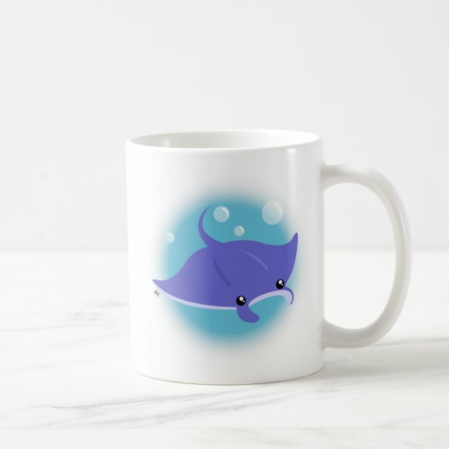 Niedliche Manta-Kaffee-Tasse Kaffeetasse (Rechts)