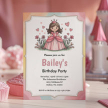 Niedliche Märchenprinzessin Girl Birthday