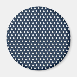 Niedliche Marine-Blau-weiße kleine kleine Magnet