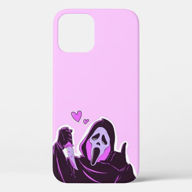 Niedliche Maskenmaske auf rosa Hintergrund Case-Mate iPhone Hülle (Rückseite)