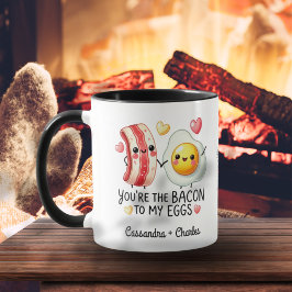 Niedliche, maßgeschneiderte Paare "Bacon to My Egg Tasse