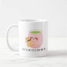 Niedliche Matcha Tea Hug Illustration
