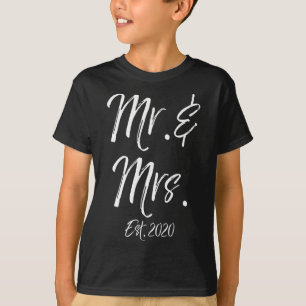 Niedliche Matching Bride Groom Wedding gibt Mr. &a T-Shirt