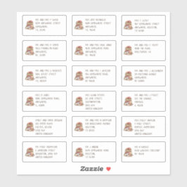 Niedliche Maus 18 Erntedank für individuelle Namen Aufkleber