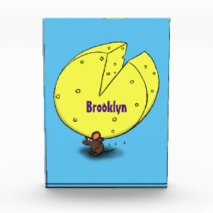 Niedliche Maus mit Cartoon-Abbildung Fotoblock