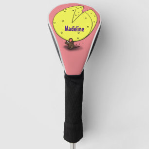 Niedliche Maus mit Cartoon-Abbildung Golf Headcover