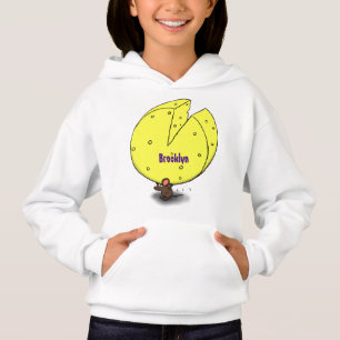 Niedliche Maus mit Cartoon-Abbildung Hoodie