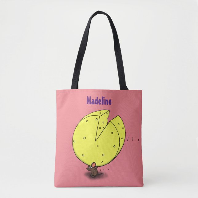 Niedliche Maus mit Cartoon-Abbildung Tasche (Vorderseite)
