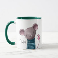 Niedliche Maus mit Personalisiertem Geschenknamen