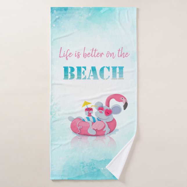 Niedliche Maus Stilvoller Strand Badhandtuch Set (Badehandtuch)