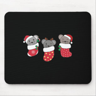 Niedliche Mäuse in Weihnachten Strümpfe für Weihna Mousepad