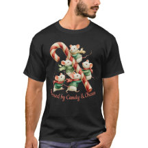 Niedliche Mäuse mit Candy Cane Weihnachtskunst