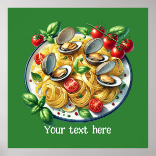 Niedliche Meeresfrüchte gestalten Ihr Business Pos Poster
