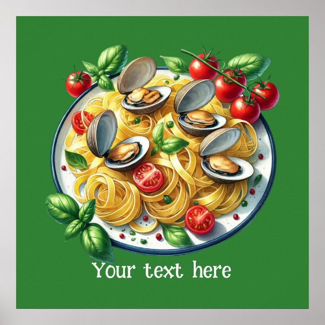 Niedliche Meeresfrüchte gestalten Ihr Business Pos Poster (Vorne)