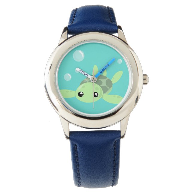 Niedliche Meeresschildkröte Armbanduhr (Vorderseite)