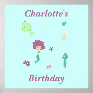 Niedliche Meerestiere Poster