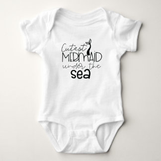 Niedliche Meerjungfrau Baby Strampler