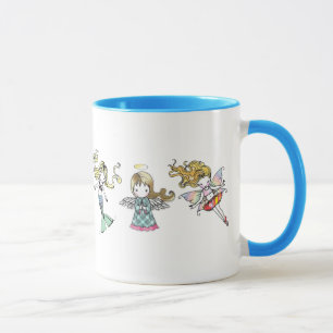 Niedliche Meerjungfrau-Fee und Engel-Tasse Tasse