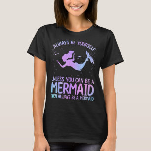 Niedliche Meerjungfrau Kunst für Frauen Seefahrer T-Shirt