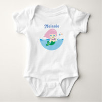 Niedliche Meerjungfrau mit rosa Haar Personalisier