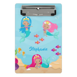 Niedliche Meerjungfrau Personalisiert Mini Klemmbrett