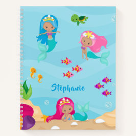 Niedliche Meerjungfrau Personalisiert Notizbuch