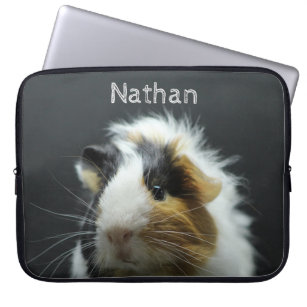 Niedliche Meerschweinchen-Tafel personalisiert Laptopschutzhülle
