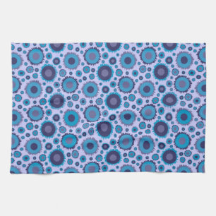Niedliche, mehrblaufarbige Suns-Muster Geschirrtuch