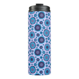 Niedliche, mehrblaufarbige Suns-Muster Thermosbecher
