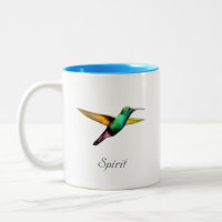 Niedliche mehrfarbige Kolibri & Kalligraphie