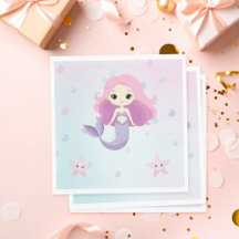 Niedliche Mermaid Girl Birthday Party