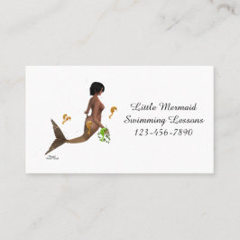 Niedliche Mermaid mit Seepferd-Visitenkarte Visitenkarte
