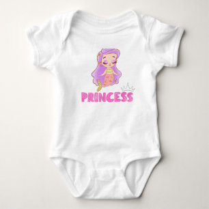 Niedliche Mermaid-Prinzessin Baby Bodysuit Strampler