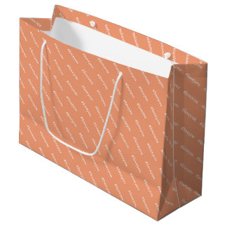 Niedliche Message Blush White Trenddesign Große Geschenktüte