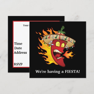 Niedliche mexikanische Fiesta-Party Einladung