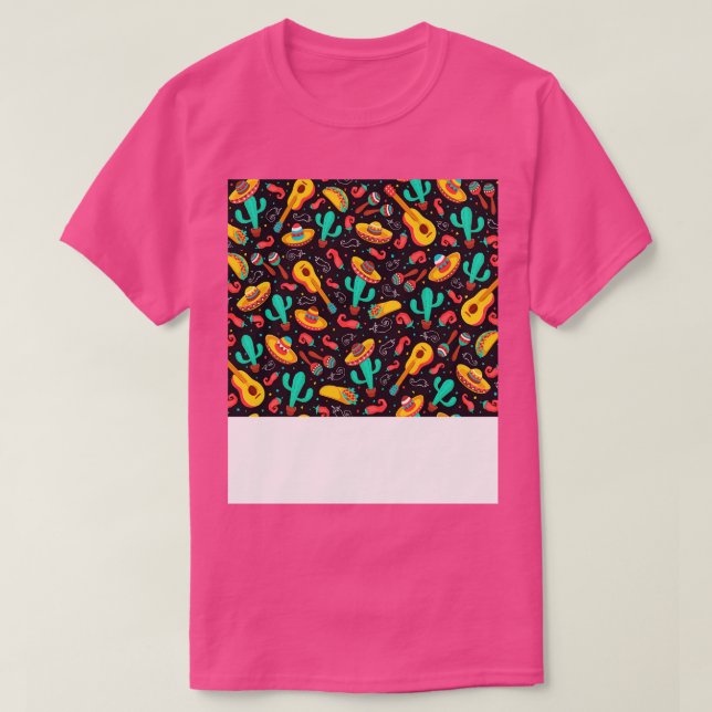 Niedliche mexikanische Gesichtsmaske T-Shirt (Design vorne)