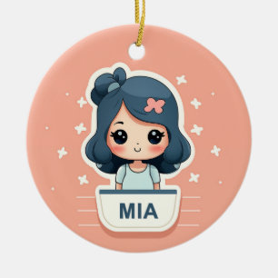 Niedliche Mia-Keramik Keramik Ornament