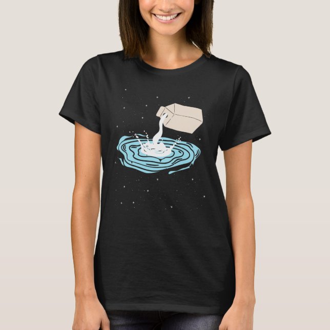 Niedliche Milchstraßengalaxie in der Weltraumwisse T-Shirt (Vorderseite)