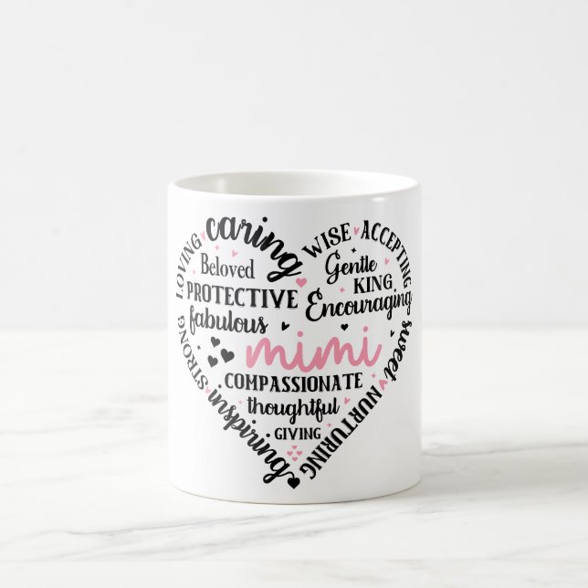 Niedliche Mimi/Herz-Definition Kaffeetasse (Mittel)